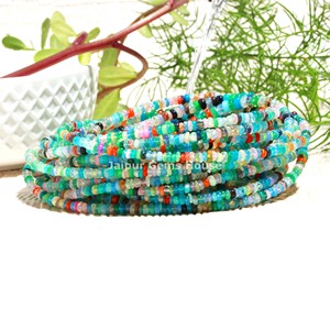 ลูกปัดโอปอลเอธิโอเปียธรรมชาติหลากสีสวยงาม ขายดี คุณภาพสูง AAA ขนาด 16 นิ้ว โอปอลเรนโบว์ไฟเวโล - Product Image 2