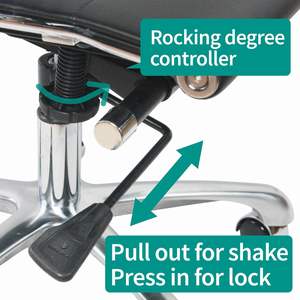 Silla de Oficina Ergonómica Giratoria de Altura Ajustable con Respaldo Medio en Cuero PU Blanco, Diseño Contemporáneo para Hotel, Base de Metal Cromado y Madera - Product Image 4