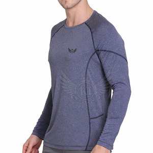 Vente chaude Meilleure Qualité Gym Wear Fitness Manches Longues T-shirts À Vendre Coton Fait Hommes Manches Complètes T-shirts - Product Image 4