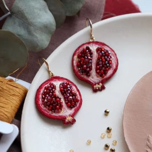 Meilleure boucle d'oreille en cerceau de broderie Meilleure qualité Fabricant fait à la main Conception unique pour les cadeaux de mariage de fête Taille personnalisée - Product Image 1