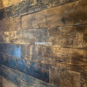 Paneles de pared de teca recuperados modernos - Product Image 1