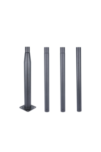Lampadaire solaire LED extérieur en aluminium ECOSOLAR, poteau de 50 cm de diamètre, support mural pour panneau solaire, pour utilisation dans les jardins et sur les routes - Product Image 2