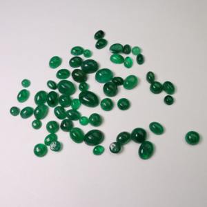 Fabricación de piedras preciosas sueltas cabujón Esmeralda Swat natural para fabricante de joyería - Product Image 3