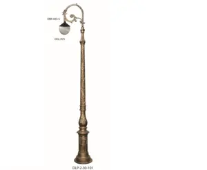 Decorative cast iron lamp pole garden pole metal garden pole