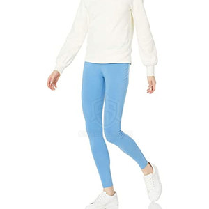 High Quality Active Workout Yoga Fitness <b>Leggings</b> for Women High Waisted Mid-Waist Pants with Solid <b>Pattern</b> - Product Image 4