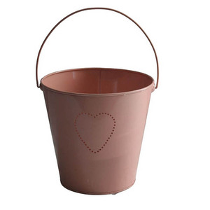 Mini seau décoratif en métal avec poignée Petit pot de fleurs de culture pour décoration de mariage Mini panier à bonbons pour balcon Cuisine - Product Image 2