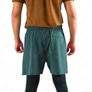 Blaze กางเกงขาสั้นผ้าตาข่ายยืดได้สำหรับผู้ชายกางเกงขาสั้นมีกระเป๋ามีซิปด้านหลังสำหรับเล่นกีฬาฤดูร้อน - Product Image 4
