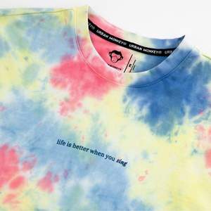 T-shirt vintage pour hommes, délavé à l'acide, avec logo personnalisé, style hip-hop surdimensionné, sérigraphie longue durée, style vieilli - Product Image 5