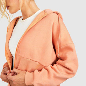 Sweat-shirts à capuche pour femmes imprimés personnalisés en gros, logo personnalisé, hiver, 100% coton, taille plus, design OEM - Product Image 3