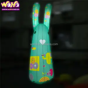热销可爱卡通兔子魔兔模型节日装饰定制充气吉祥物充气兔子