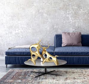 Combat artistique FULL Sculpture en métal et statues artisanales pour un décor élégant Ornements décoratifs uniques pour un intérieur moderne - Product Image 3