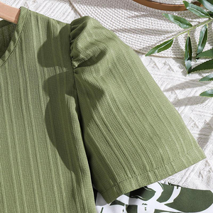 ชุดเสื้อผ้าสำหรับเด็กหญิงวัยหัดเดินพิมพ์โลโก้แบบกำหนดเองชุดเสื้อผ้าผ้าฝ้ายและกางเกงสำหรับเด็ก - Product Image 5