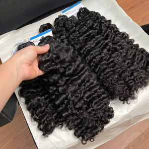 Cheveux vierges humains de qualité supérieure, soyeux, sans perte, sans nœuds, cheveux vietnamiens bouclés à la vapeur, cheveux birmans, prêts à être expédiés - Product Image 1