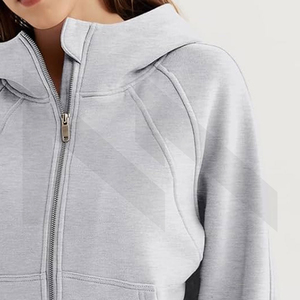 Sweat à capuche pour femmes en coton polaire de haute qualité avec logo personnalisable pour les sweats à capuche de saison d'hiver - Product Image 4