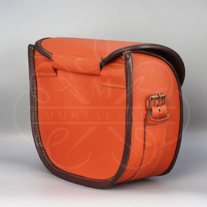 Sac à cartouches en cuir brun foncé fait main, durable, de haute qualité, personnalisé, pour chasseurs, tactique, équipement de tir personnalisé, sécurité - Product Image 2