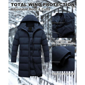 <b>Men</b> Parka <b>Jacket</b> With Custom Embroidery Warm Quilted Body Soft Interior Lining Construction And Oem Odm <b>Jacket</b> Service - Product Image 2