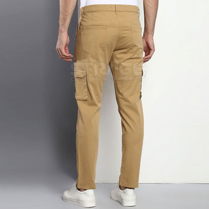 <b>Men</b> Casual Canvas Mid Waist Quick Dry Lightweight Eco-Friendly 100% Cotton Anti-Wrinkle Cargo Pants - Product Image 2