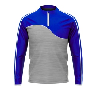 Sweat-shirt à séchage rapide extensible GAA Hurling Half Zip pour hommes Logo de votre marque Haut à demi-fermeture éclair pour le sport et le divertissement OEM - Product Image 5