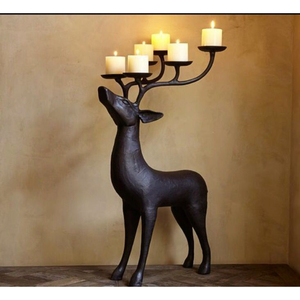 Nouveau chandelier décoratif pour la maison moderne meilleure qualité en métal argenterie renne bougeoir à prix abordable - Product Image 6