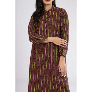 Conjunto Coordinado Cambric Lacquar para Uso Diario WGK-CMW-SP-3356, Top y Pantalón Estampados para Comodidad y Estilo - Product Image 1