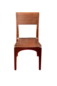 <b>Mid</b>-<b>Century</b> <b>Modern</b> Solid Walnut <b>Dining</b> <b>Chair</b> PU Finished Wooden <b>Chair</b> for Home Hotel Apartment or Villa Use - Product Image 2