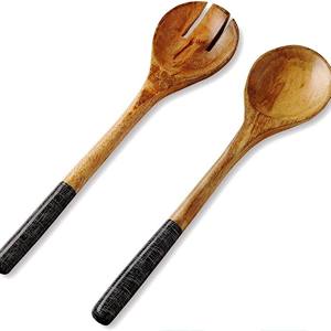 Accesorios de Lujo para el Hogar, Juego de Servidores de Ensalada de Acacia, Ecológicos, Aptos para Lavavajillas, Utensilios para Ensalada, Hechos en India - Product Image 6