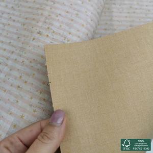 Stars printed pattern on white cork fabric Printed Pattern Natural Cork Fabric Gorgeous Design Eco Friendly Leather Fabric - Product Image 3