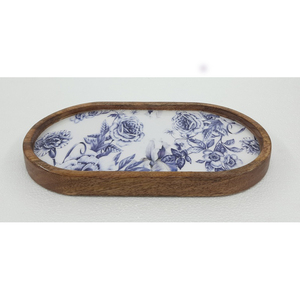 ถาดเสิร์ฟอาหารโลหะทรงรีพร้อมรูปลอกเคลือบสำเร็จสำหรับงานแต่งงานและโรงแรมถาดเสิร์ฟอาหารแบบแฮนด์เมดจำนวนมาก - Product Image 3