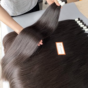 Extensiones de cabello humano Remy vietnamita de longitud larga sedosa recta súper gruesa paquetes de cabello de longitud completa a granel crudo - Product Image 1