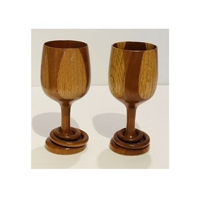 Eco-friendly Wood Wine Glass Food Storage Containers with Wooden Lid Glass Customized Size Handmade Use Hot - Product Image 3