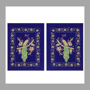 Indien Zari broderie tenture murale luxe fait à la main décor à la maison Premium ethnique tapisserie Art décoratif pour salon - Product Image 3