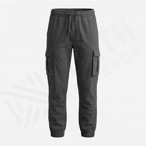 Pantalones Cargo de Alta Calidad para Hombre, Pantalones Deportivos Holgados Personalizados con Cordón, Bolsillos Laterales Rectos, Pantalones Cargo para Hombre, Ropa Urbana Táctica - Product Image 1