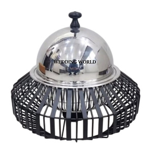 Réchaud à nourriture en métal décoratif de qualité supérieure, fait à la main, casserole, vente chaude, design de luxe, nouveau réchaud à nourriture en métal fantaisie - Product Image 3