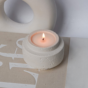 Aikun nhãn sang trọng tùy biến hình gốm Jar nến thơm nến trắng thơm nến cho trang trí nội thất - Product Image 3