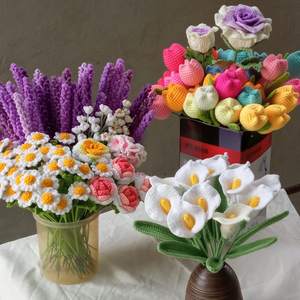 Flores de ganchillo artesanales Belleza atemporal Hechas con amor e hilo - Product Image 6
