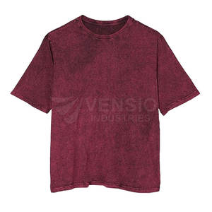 T-shirts délavés à l'acide pour hommes avec logo personnalisé 2024 Dernière conception T-shirt pour hommes nouveauté - Product Image 1