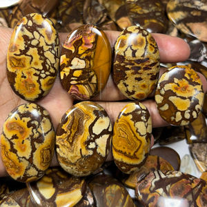 100% cabujón de jaspe Natural Outback de alta calidad, piedras preciosas sueltas pulidas suaves para accesorios de joyería, forma de mezcla hecha a mano - Product Image 1