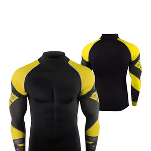 Haute qualité pleine sublimation imprimé séchage rapide à manches longues Fitness Compression MMA jiu jitsu kimono BJJ Rash Guard OEM ODM - Product Image 1