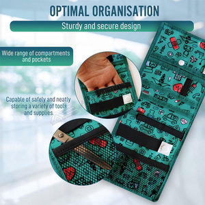 Trousse à Outils pour Accessoires Médicaux en Nylon Pochette de Poche pour Infirmière pour Blouse d'Hôpital ou Sarrau de Médecin - Product Image 4