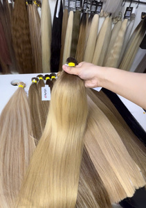 Top Trending 100% Extensiones de cabello virgen vietnamita Super Double Drawn All Length Strong Silky High Quality Pre-Bonded - Product Image 4