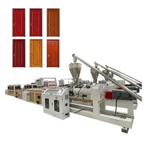 2023 WPC Door Panel PVC Board Foam Plant Profile Making Machine Plastic Extruder Manufacturer