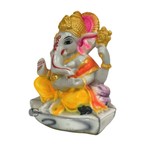 Polyresin Model Ganesh Ji Statue Handmade Hand-painted Traditional Religious <b>Decoration</b> Pooja Wedding <b>Home</b> Fond Indian - Product Image 5
