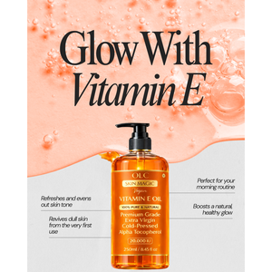 Huile de vitamine E 20 000 UI, huile naturelle pure pressée à froid à 100 % pour la peau, le visage, les cicatrices, les cheveux, le cuir chevelu et les ongles - Product Image 1