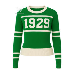 Ropa de hermandad griega Iota Phi Lambda lista para enviar jersey de cuello redondo suéter cárdigan universitario - Product Image 1