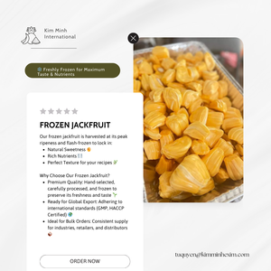 GTop Best-Selling Kosher Certified IQF Frozen Sweet Yellow Jackfruit 100% Natural Vietnam Origin Embalaje entero a granel - Product Image 3