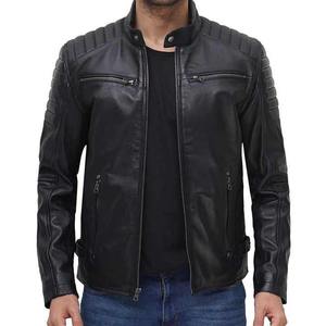 Chaqueta de Motociclista de Primera Calidad para Hombre 2025, Chaqueta de Cuero Vacuno con Capucha, Prenda Exterior de Motociclista de Venta Caliente, Lona Teñida Lisa con Cremallera, Talla XS, Invierno - Product Image 4