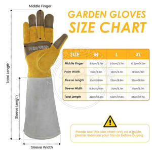 Good Selling New Style Lightweight Leather Gardening <b>Gloves</b> Waterproof & Anti-Slip Customizable Sizes - Product Image 4