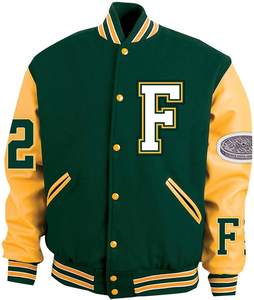 Nouvelle veste Letterman brodée à la mode 100% Polyester durable séchage rapide Baseball Varsity veste Casualwear Varsity Jacket - Product Image 5