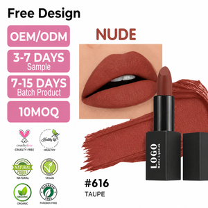 Lápiz Labial <span class=keywords><strong>Mate</strong></span> Natural de Lujo, Resistente al Agua y de Larga Duración, Fórmula en Crema, 50 Colores, Maquillaje de Labios - Product Image 1