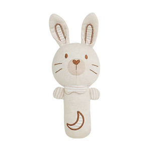 Mềm mại và bền bé hữu cơ bông Rattle Vòng mọc răng đồ chơi nhẹ nhàng cho trẻ sơ sinh 0-1 tuổi - Product Image 4